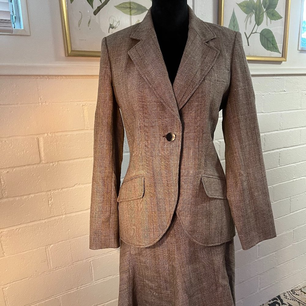 Harve Benard by Benard Holtzman Vintage Tweed 2 Piece Skirt Suit